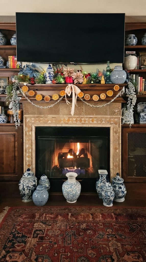 Dried orange slice garland