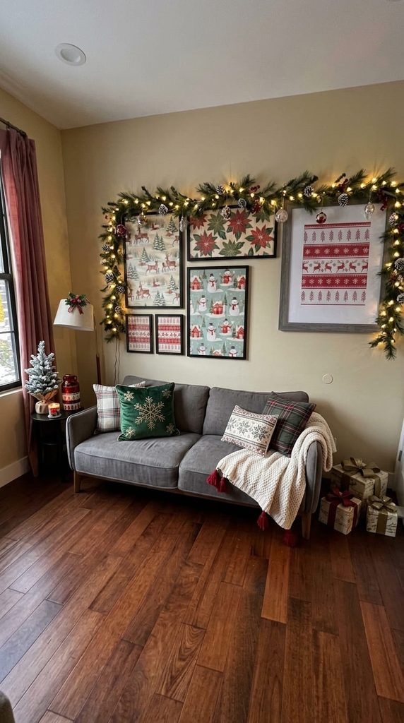 Framed Wrapping Paper Art