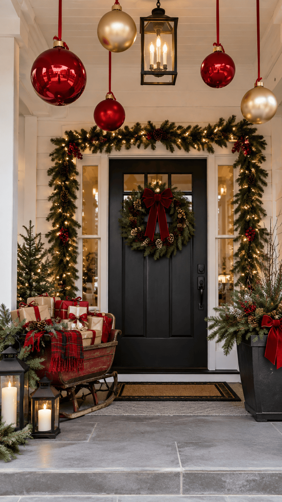 Front Porch Christmas Decor Ideas