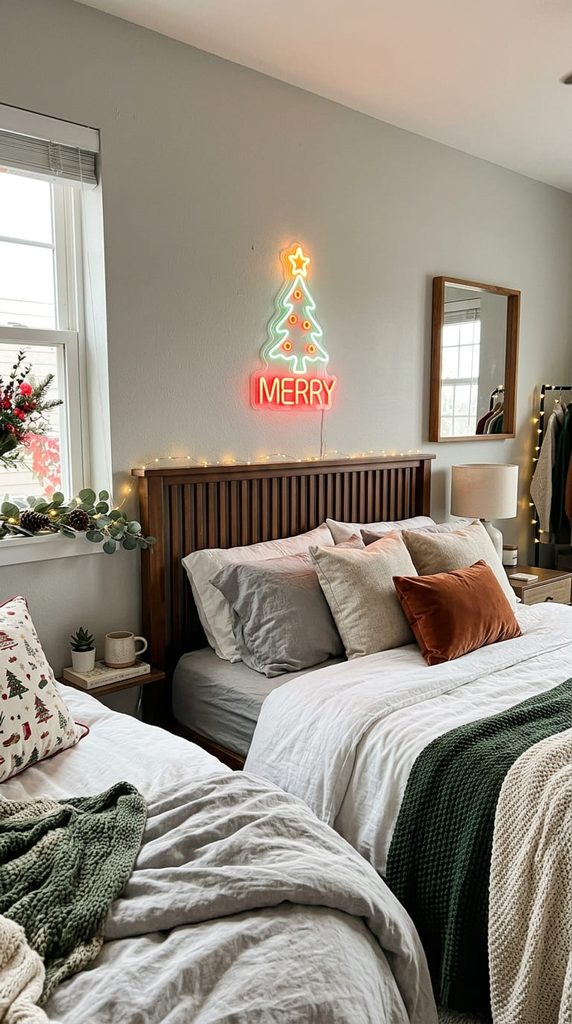 Small LED neon Christmas sign