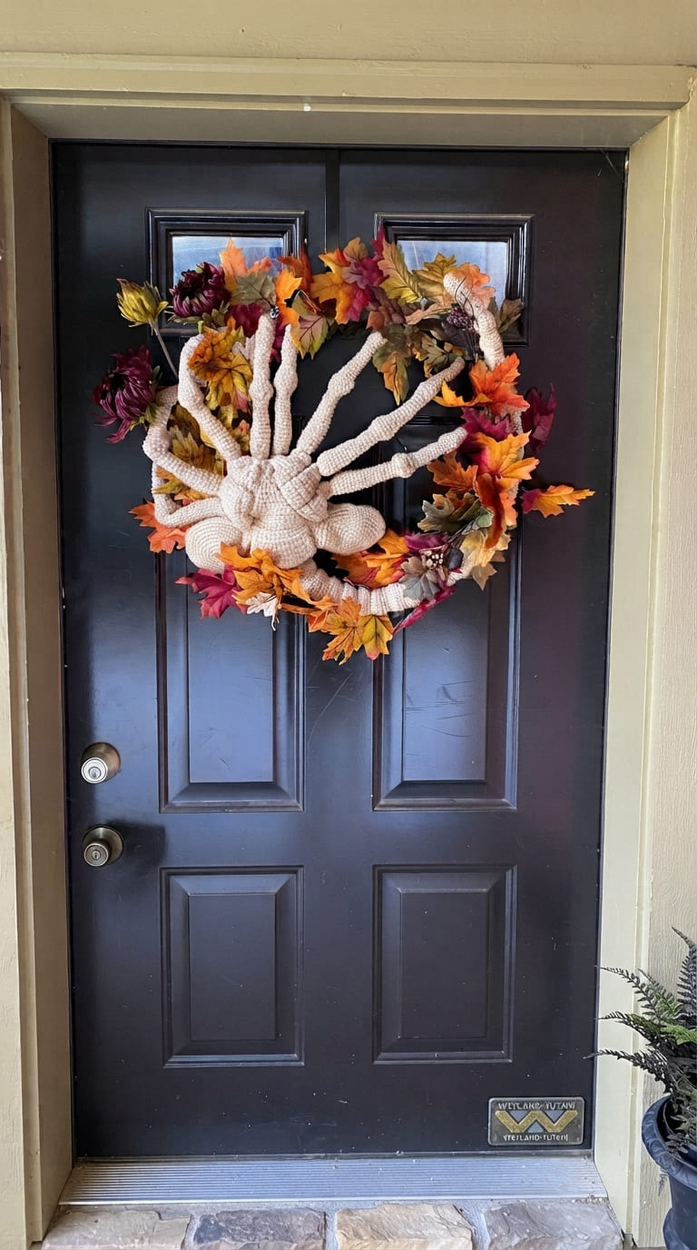 Spider Floral Wreath