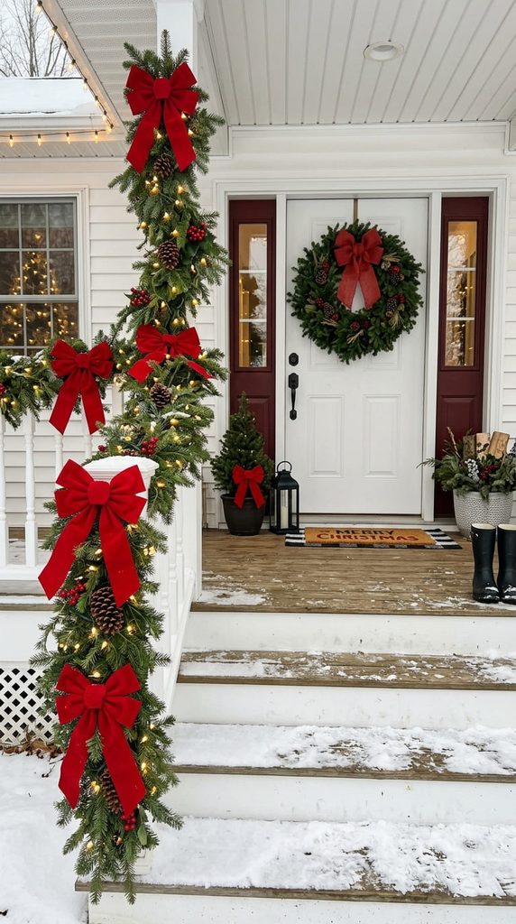 classic-evergreen-garland-porch-railing-christmas