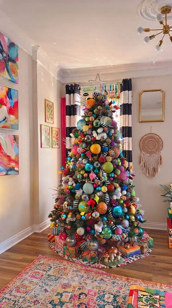 maximalist christmas tree