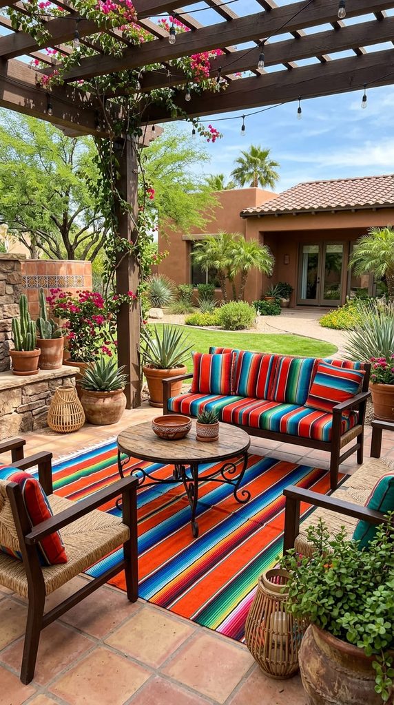 serape-cushions-outdoor-rug