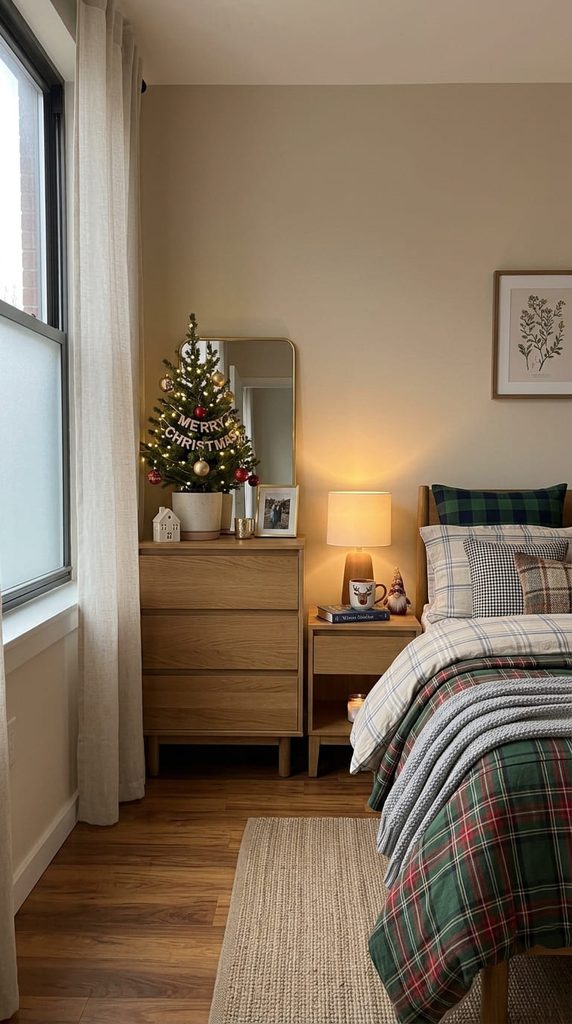  tabletop-christmas-decor-small-bedroom